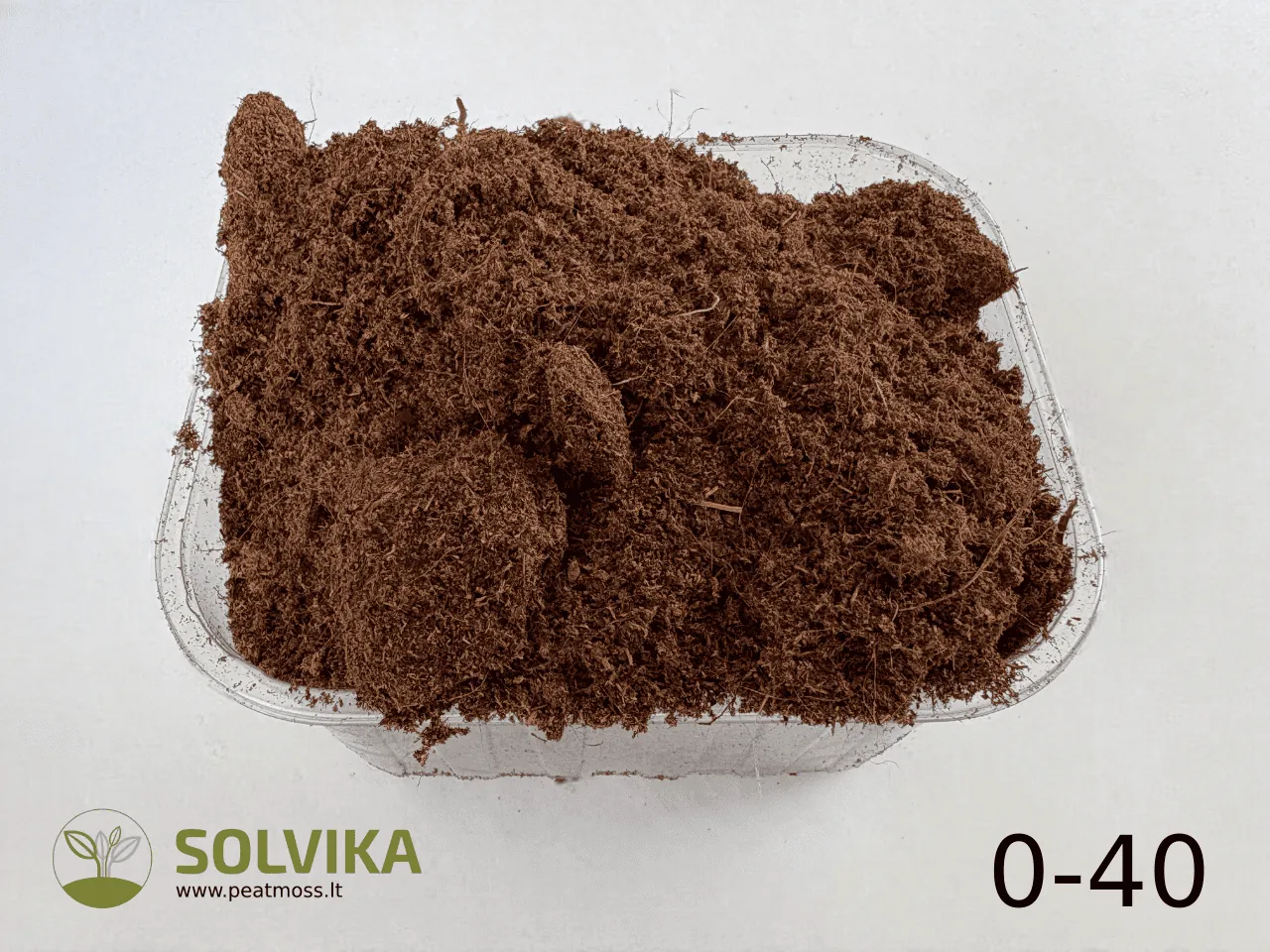 Latvian white peat, screened 0-40 mm